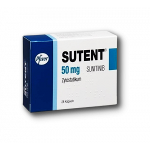 SUTENT 50 MG ( SUNITINIB ) 28 CAPSULES